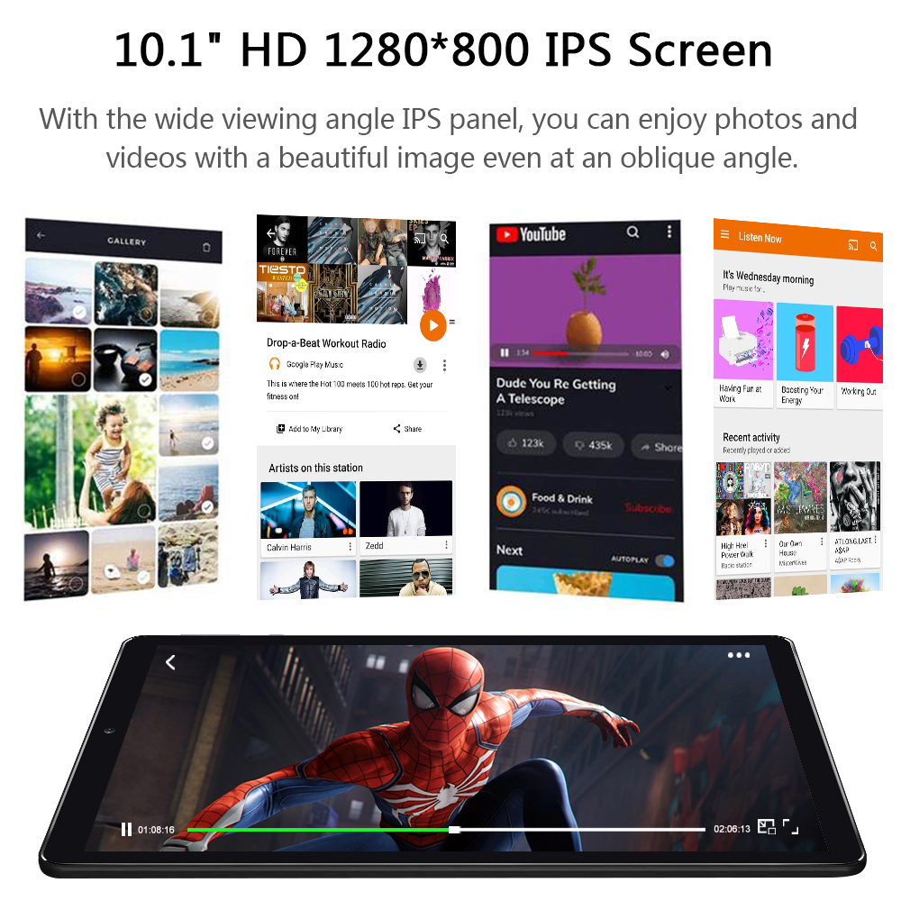 LNMBBS Tablet 10 Inch, Android 10.0 Octa-Core 1.6Ghz, 4G LTE Tablet PC, 4GB RAM, 64GB ROM